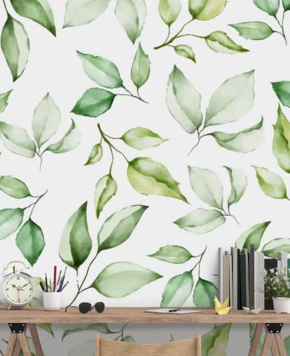 green leaves wallpaper