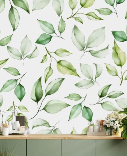 papel tapiz de hojas verdes