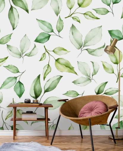 papel de parede folhas verdes papel de parede folhas verdes