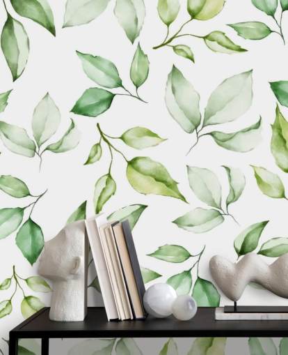 green leaves wallpaper