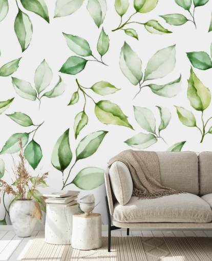 green leaves wallpaper