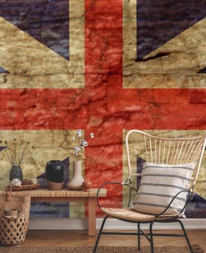 carta da parati antica union jack