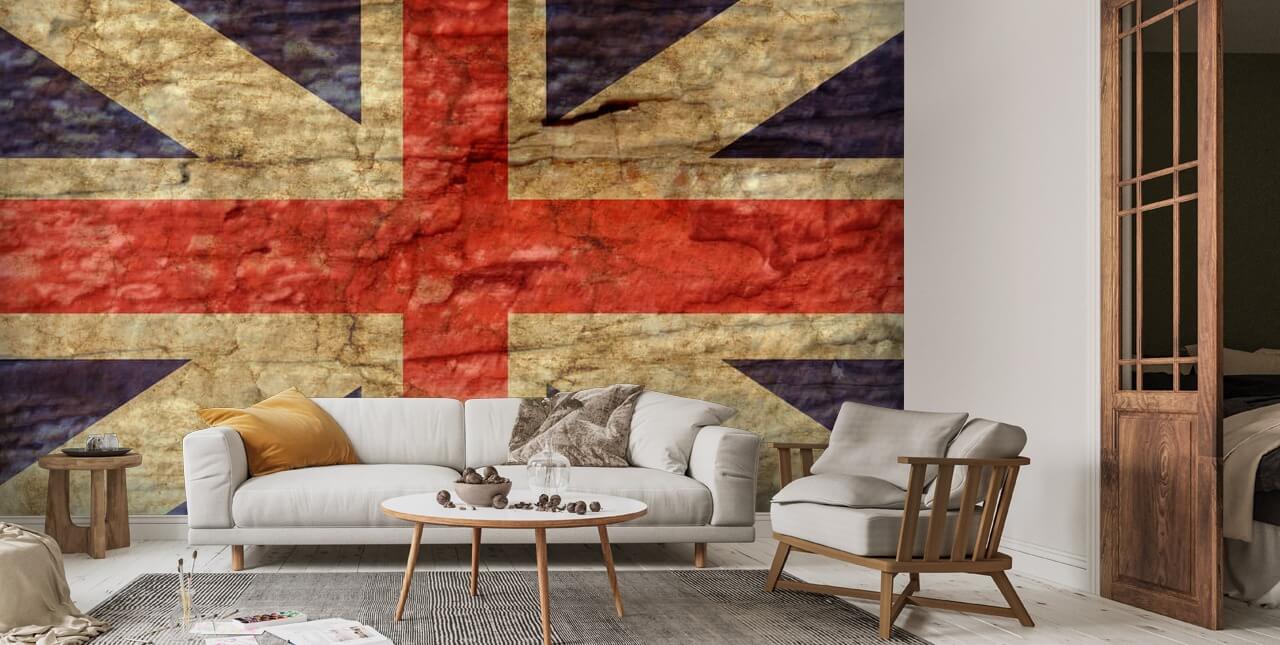 Vintage United Kingdom Flag, image size:1280x645