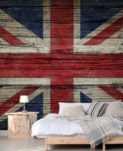 papier peint union jack sur panneaux de bois papier peint union jack sur panneaux de bois