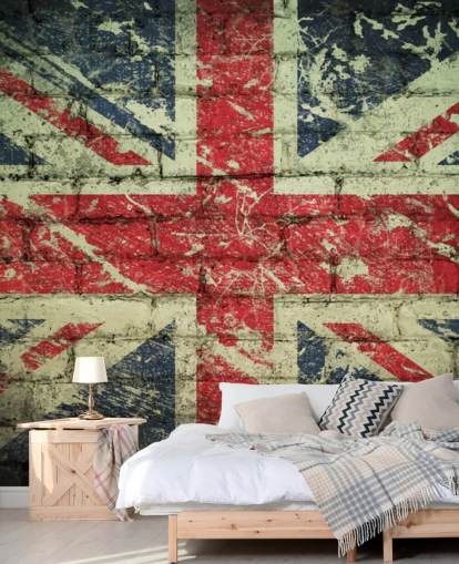 brick effect union jack wallpaper brick effect union jack wallpaper