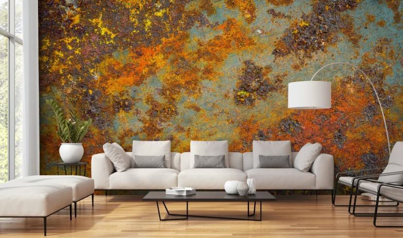 Metal & Rust Effect Wallpaper | Wallsauce UK
