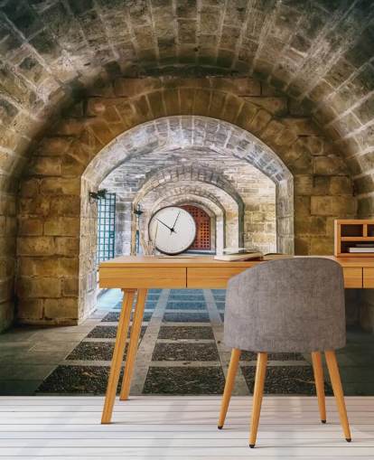 tunnel going to dungeon wallpaper