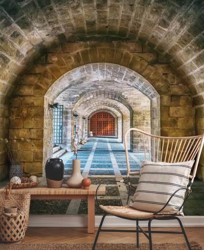 tunnel going to dungeon wallpaper