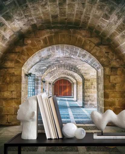 tunnel going to dungeon wallpaper