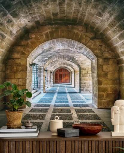 tunnel going to dungeon wallpaper