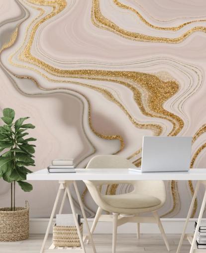 papel pintado acuarela rosa claro y dorado papel pintado acuarela rosa claro y dorado