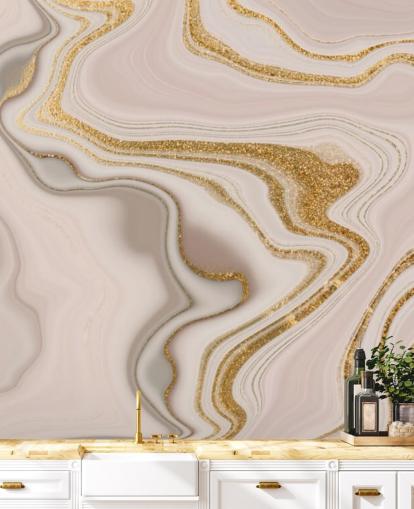 papel pintado acuarela rosa claro y dorado papel pintado acuarela rosa claro y dorado