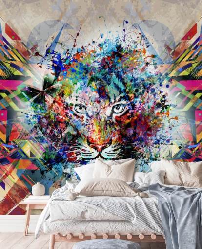 papel tapiz de graffiti tigre