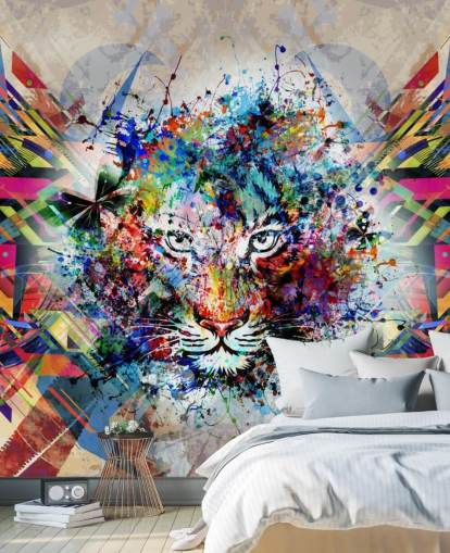 papel tapiz de graffiti tigre