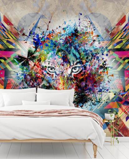 papel tapiz de graffiti tigre