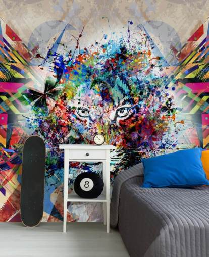 tiger graffiti wallpaper