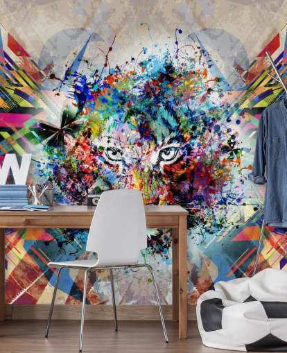 papel tapiz de graffiti tigre