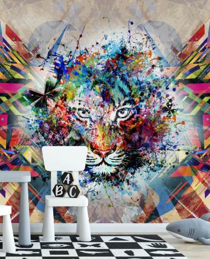 tiger graffiti wallpaper