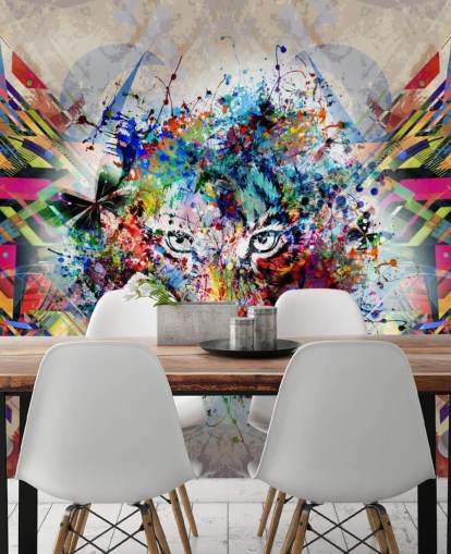 papel tapiz de graffiti tigre