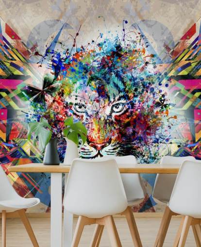 papel tapiz de graffiti tigre