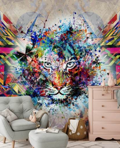 tiger graffiti wallpaper