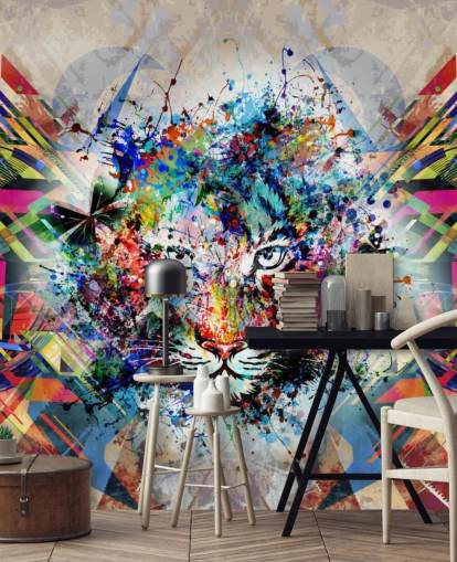 papel tapiz de graffiti tigre