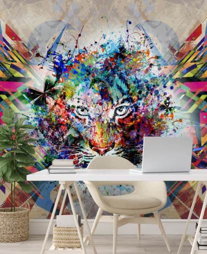 tiger graffiti wallpaper