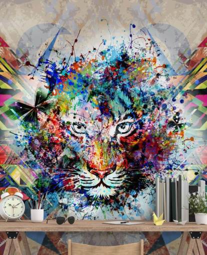 papel tapiz de graffiti tigre