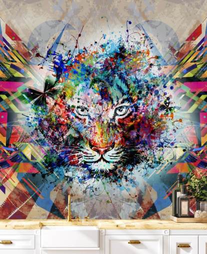 tiger graffiti wallpaper