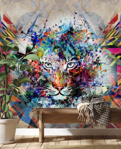 tiger graffiti wallpaper