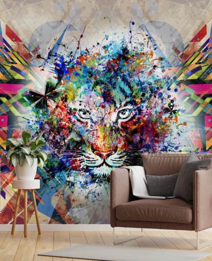 tiger graffiti wallpaper