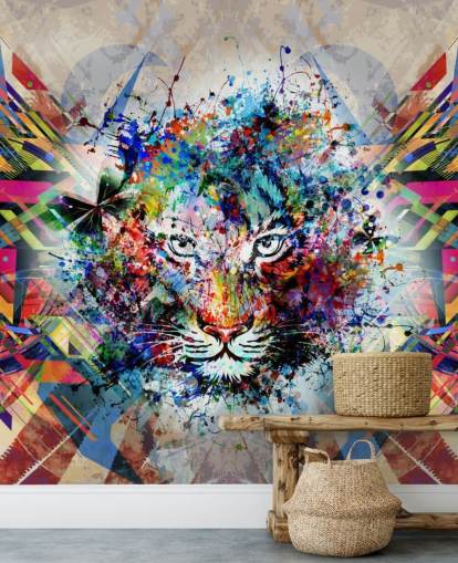 papel tapiz de graffiti tigre papel tapiz de graffiti tigre