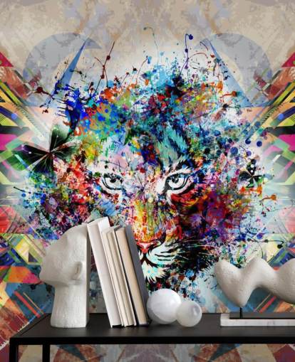 papel tapiz de graffiti tigre