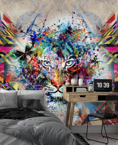 tiger graffiti wallpaper