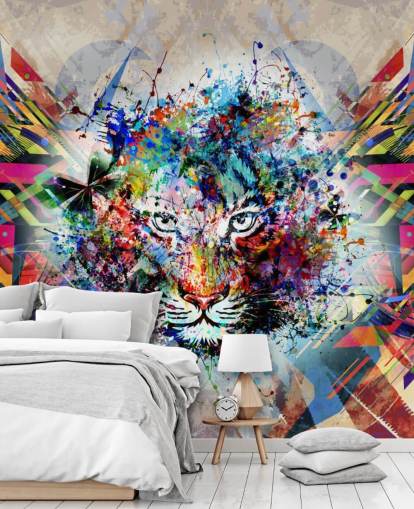 Tiger Graffiti-Tapete