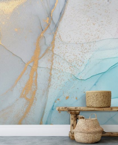 light blue and gold marble wallpaper light blue and gold marble wallpaper