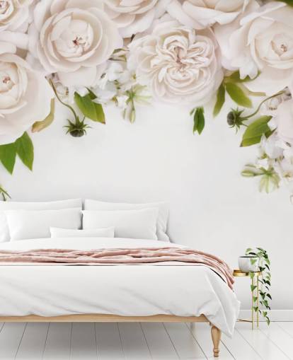 papel tapiz colgante de rosas blancas papel tapiz colgante de rosas blancas