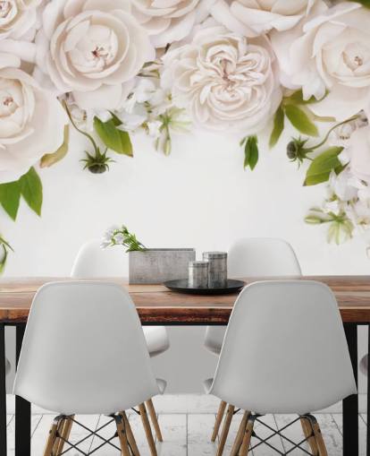 papel tapiz colgante de rosas blancas papel tapiz colgante de rosas blancas