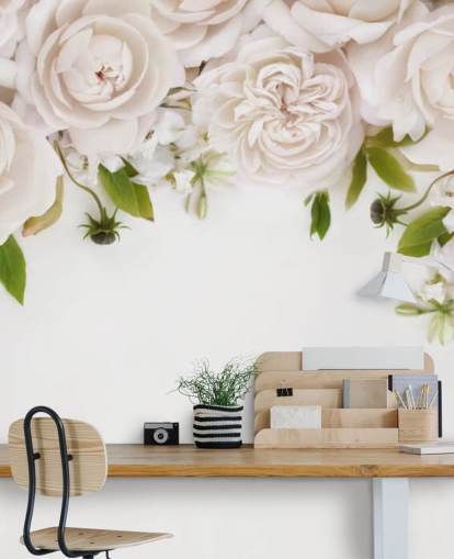 papier peint suspendu roses blanches papier peint suspendu roses blanches