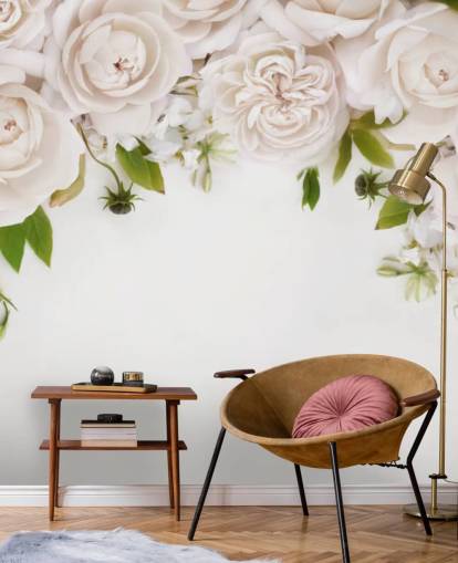carta da parati con rose bianche carta da parati con rose bianche