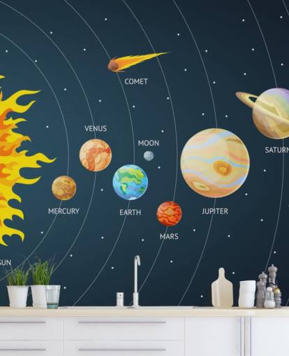 papel de parede do sistema solar planetas