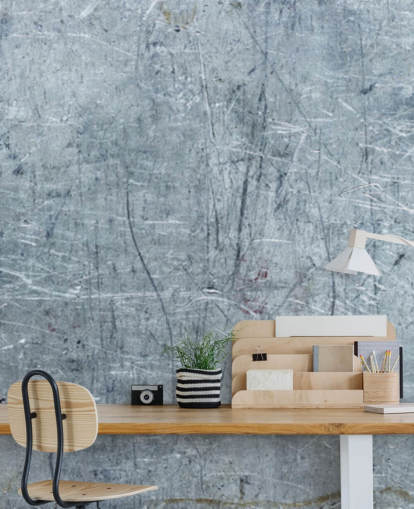 geborsteld monochroom behang