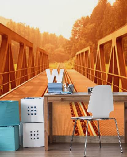 sepia view of railway bridge wallpaper sepia view of railway bridge wallpaper