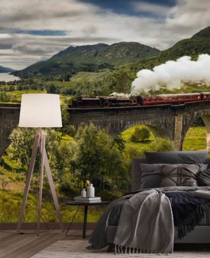 damp tog på viaduct tapet