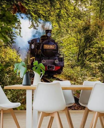 tren de vapor atravesando el fondo de pantalla