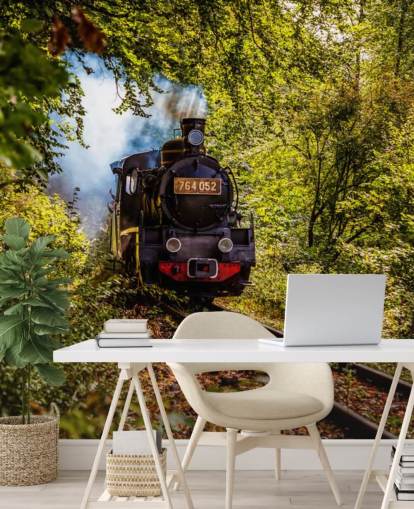 tren de vapor atravesando el fondo de pantalla