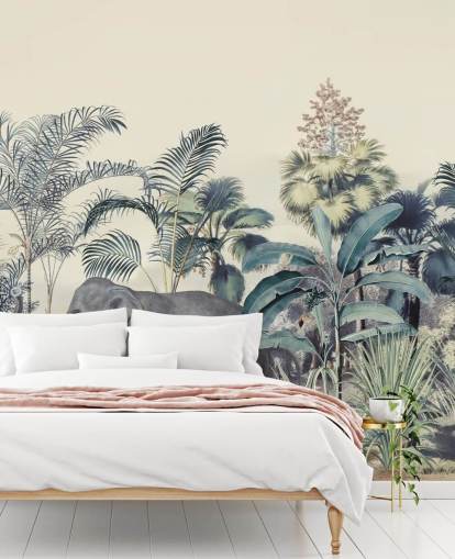 elephant in jungle wallpaper