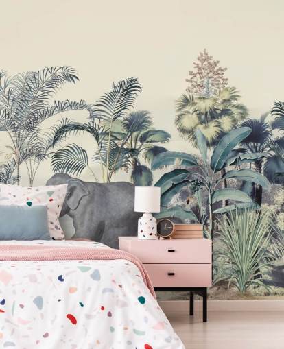 elephant in jungle wallpaper