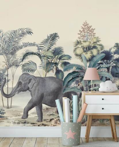 Elefant im Dschungel Tapete Elefant im Dschungel Tapete