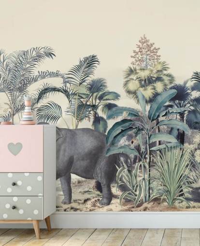 olifant in jungle behang olifant in jungle behang